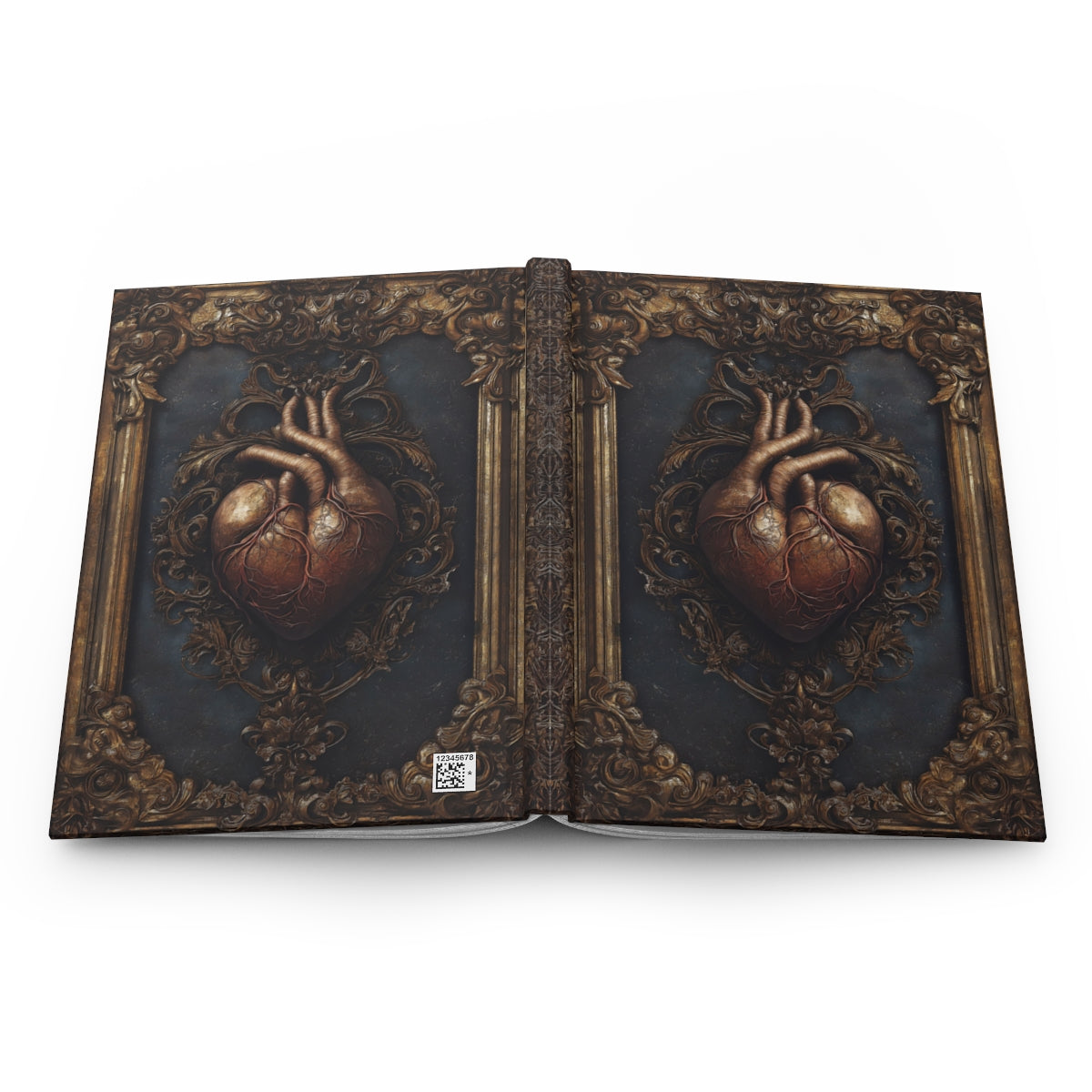 Anatomical Heart Gothic Journal - Personalized Vintage Notebook