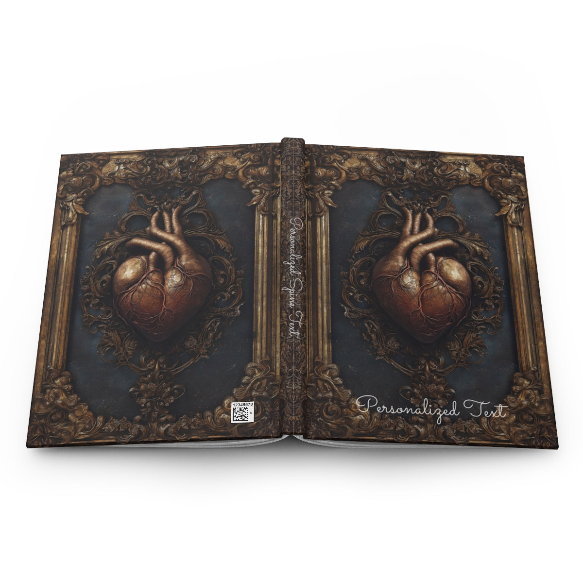 Anatomical Heart Gothic Journal - Personalized Vintage Notebook