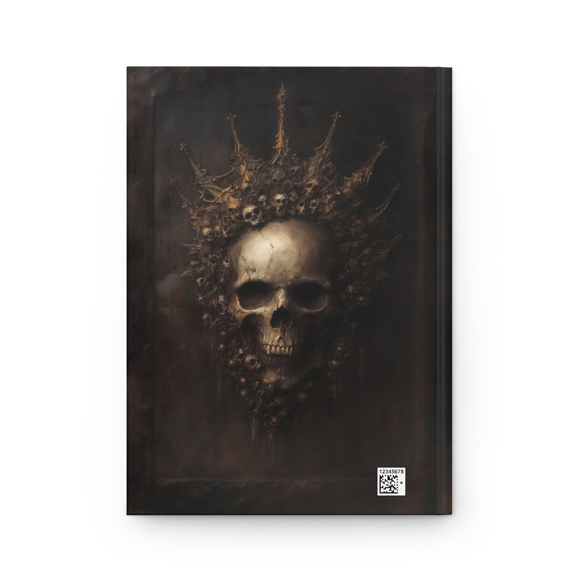 Skull King Gothic Journal - Dark Crowned Skull Notebook