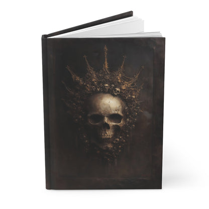 Skull King Gothic Journal - Dark Crowned Skull Notebook