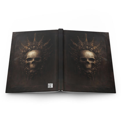 Skull King Gothic Journal - Dark Crowned Skull Notebook