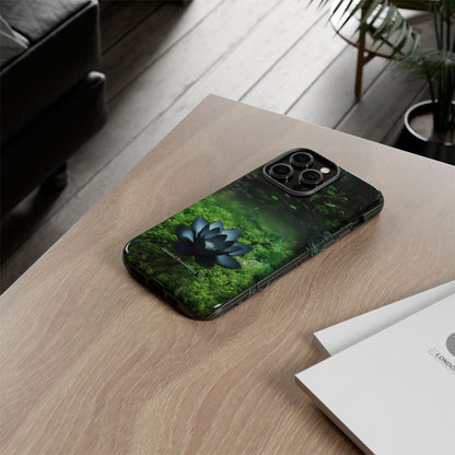 Mystical Black Lotus Phone Case - Personalized Nature Design (Matte Finish)