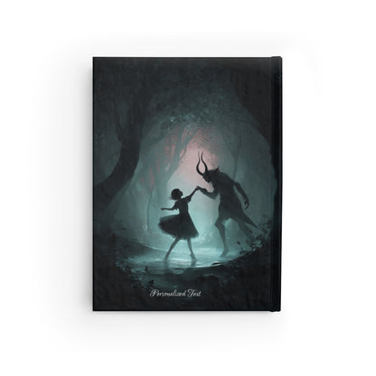 Dark Faun Forest Dance Journal – Gothic Fantasy Notebook with Optional Personalized Text