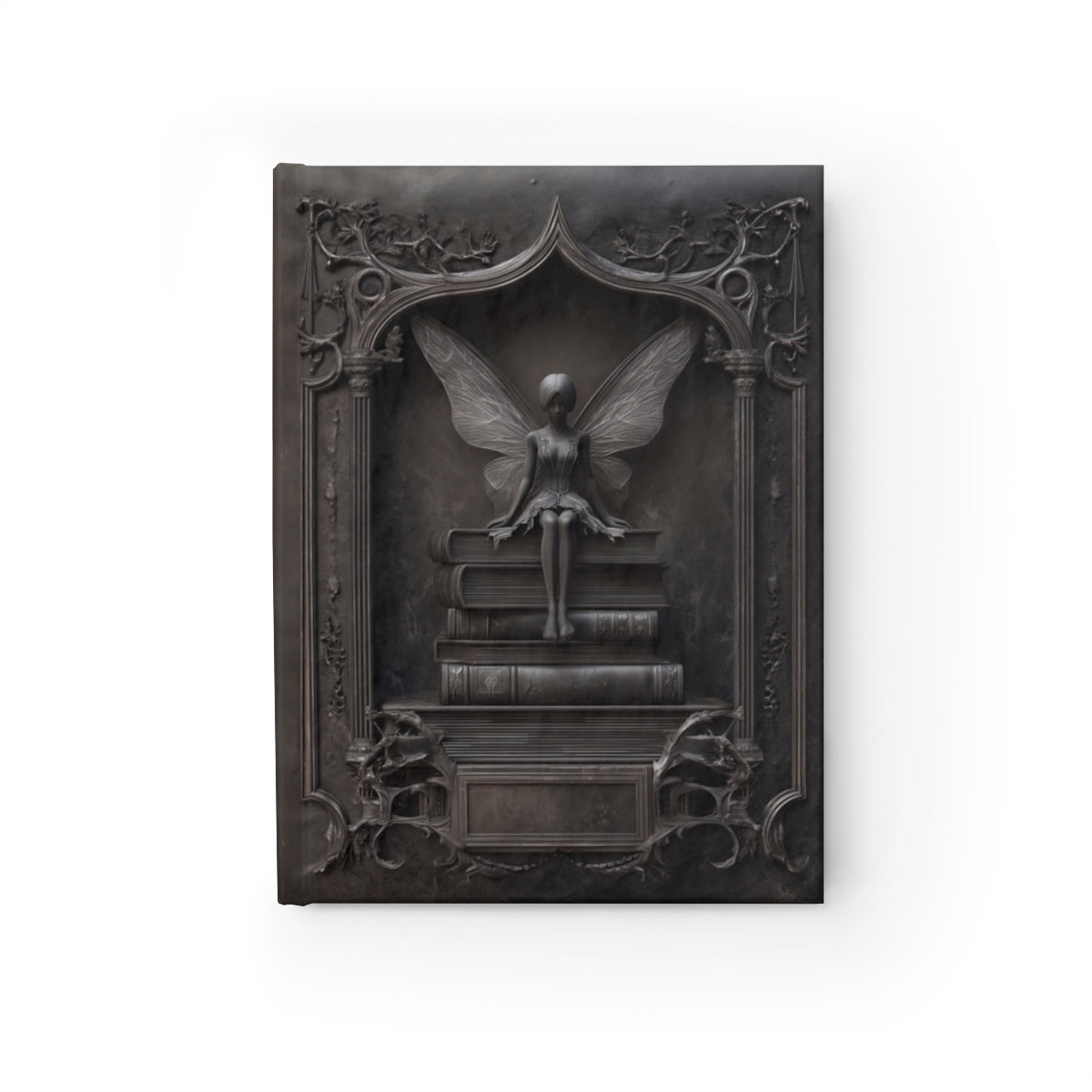 Gothic Fairy Library Journal – Dark Fantasy Book Lover Notebook with Optional Personalized Text