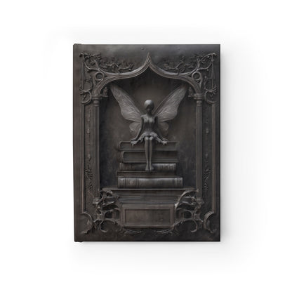 Gothic Fairy Library Journal – Dark Fantasy Book Lover Notebook with Optional Personalized Text
