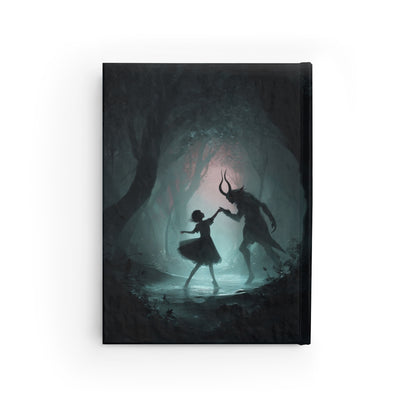 Dark Faun Forest Dance Journal – Gothic Fantasy Notebook with Optional Personalized Text