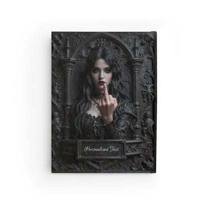 Gothic Rebel Witch Journal – Dark Alternative Notebook with Optional Personalized Text