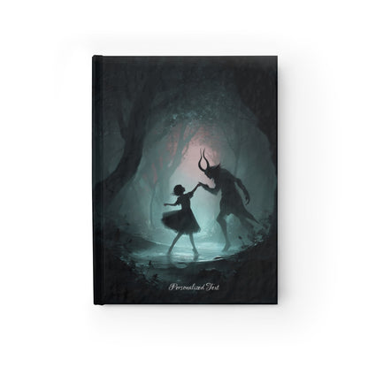 Dark Faun Forest Dance Journal – Gothic Fantasy Notebook with Optional Personalized Text