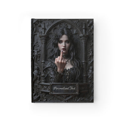 Gothic Rebel Witch Journal – Dark Alternative Notebook with Optional Personalized Text