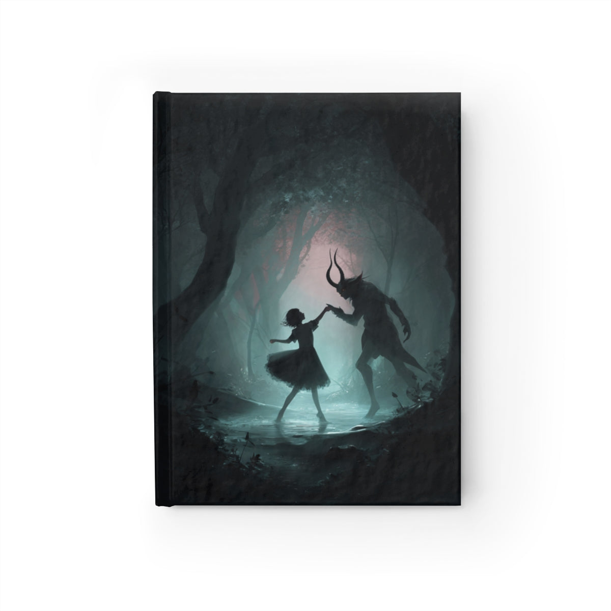 Dark Faun Forest Dance Journal – Gothic Fantasy Notebook with Optional Personalized Text