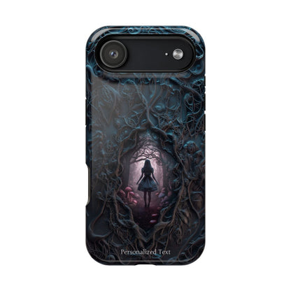 Personalized Dark Enchanted Forest Phone Case – Gothic Fairy Tale Portal Cover for iPhone, Samsung Galaxy & Google Pixel