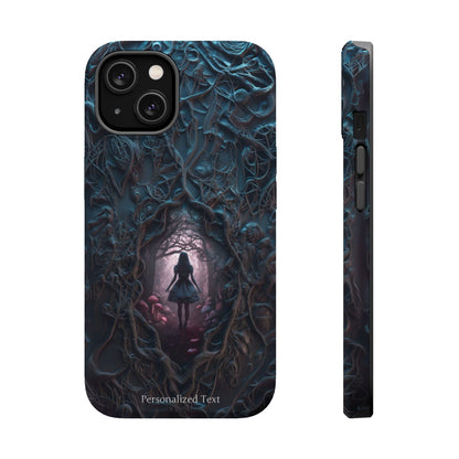 Personalized Dark Enchanted Forest Phone Case – Gothic Fairy Tale Portal Cover for iPhone, Samsung Galaxy & Google Pixel