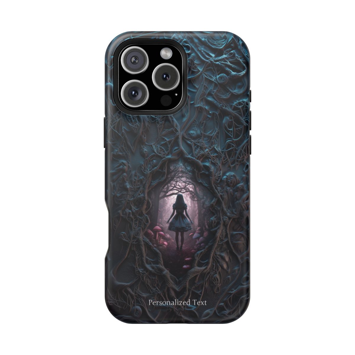Personalized Dark Enchanted Forest Phone Case – Gothic Fairy Tale Portal Cover for iPhone, Samsung Galaxy & Google Pixel