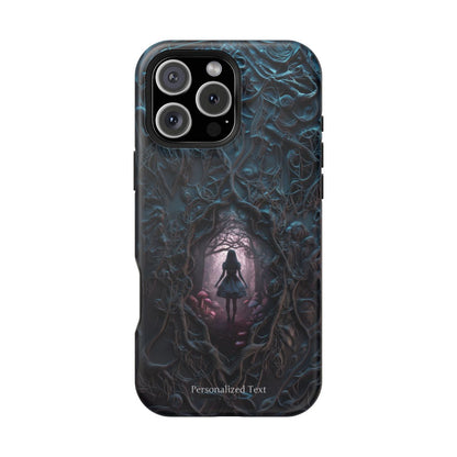 Personalized Dark Enchanted Forest Phone Case – Gothic Fairy Tale Portal Cover for iPhone, Samsung Galaxy & Google Pixel