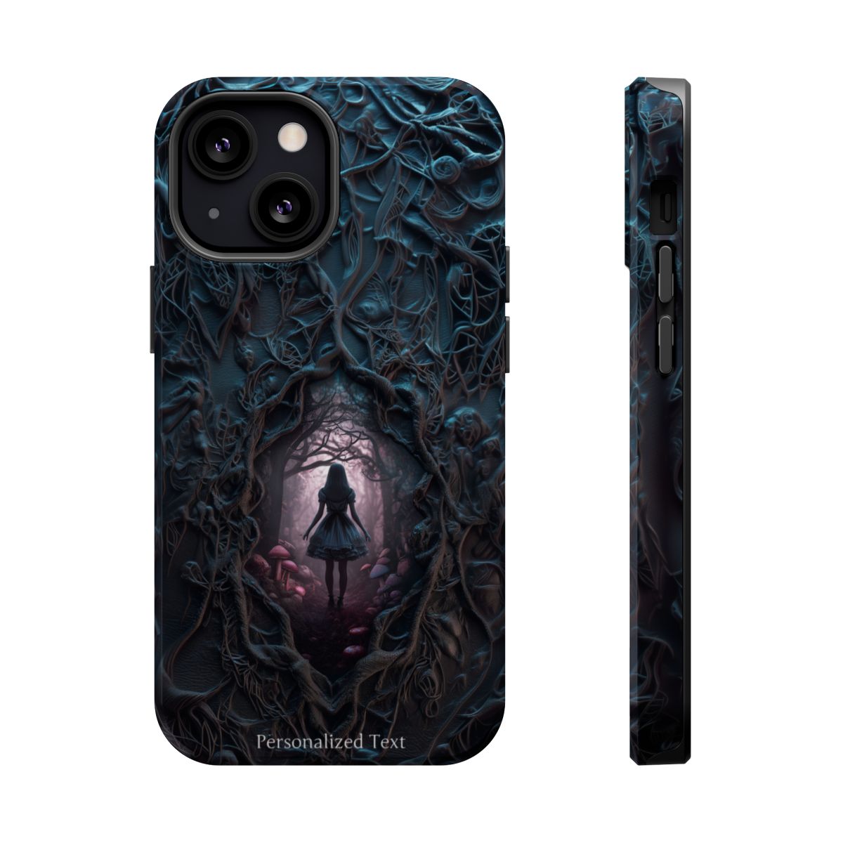 Personalized Dark Enchanted Forest Phone Case – Gothic Fairy Tale Portal Cover for iPhone, Samsung Galaxy & Google Pixel