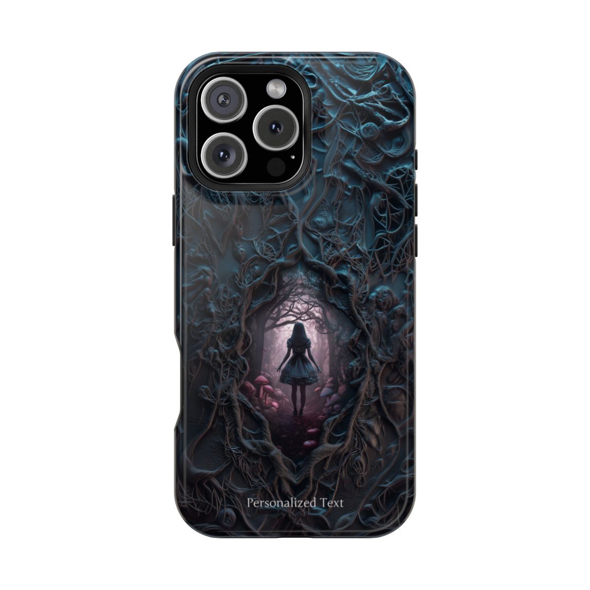 Personalized Dark Enchanted Forest Phone Case – Gothic Fairy Tale Portal Cover for iPhone, Samsung Galaxy & Google Pixel