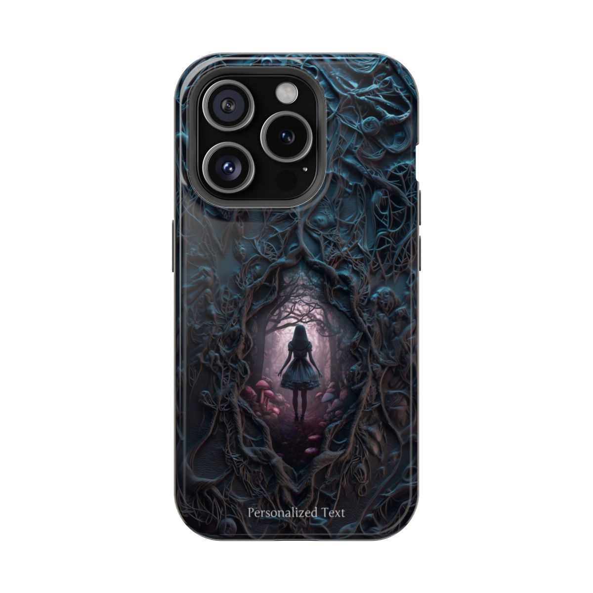 Personalized Dark Enchanted Forest Phone Case – Gothic Fairy Tale Portal Cover for iPhone, Samsung Galaxy & Google Pixel