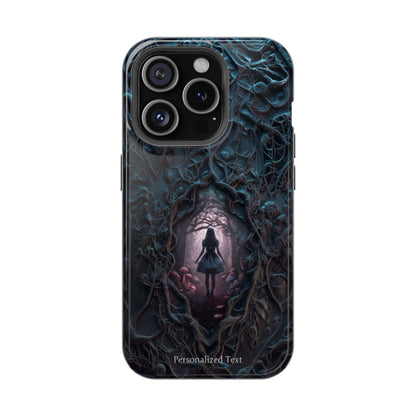 Personalized Dark Enchanted Forest Phone Case – Gothic Fairy Tale Portal Cover for iPhone, Samsung Galaxy & Google Pixel