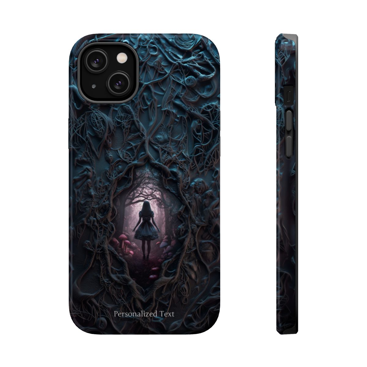 Personalized Dark Enchanted Forest Phone Case – Gothic Fairy Tale Portal Cover for iPhone, Samsung Galaxy & Google Pixel