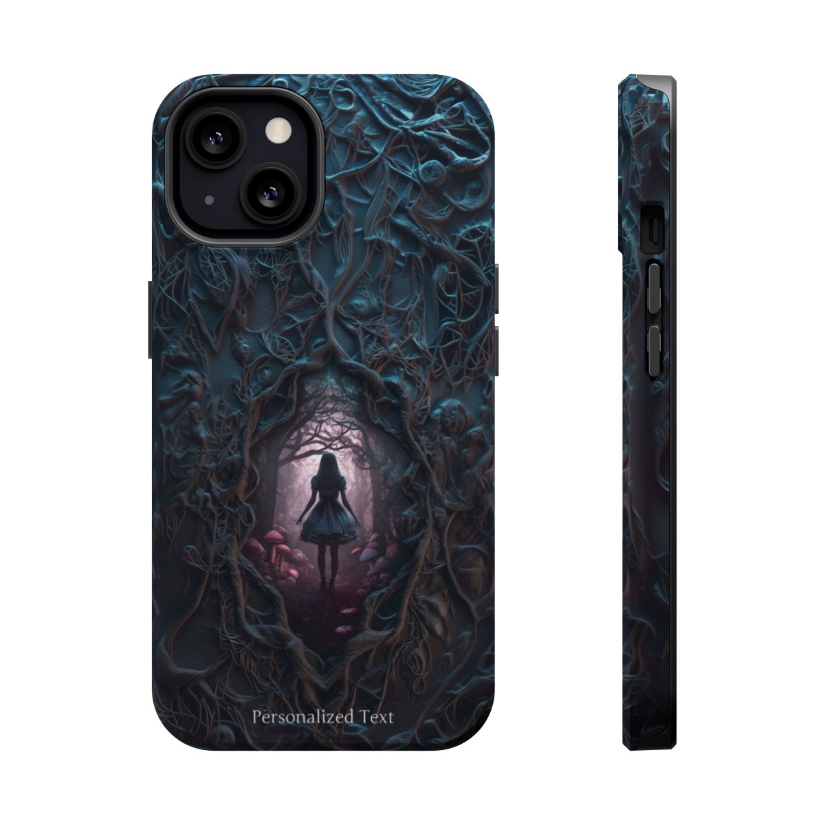 Personalized Dark Enchanted Forest Phone Case – Gothic Fairy Tale Portal Cover for iPhone, Samsung Galaxy & Google Pixel