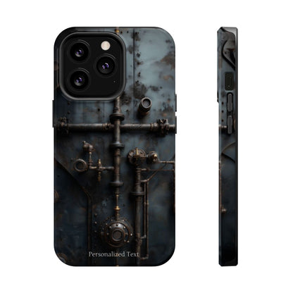 Personalized Steampunk Industrial Pipes Phone Case – Vintage Mechanical Machinery Cover for iPhone, Samsung Galaxy & Google Pixel
