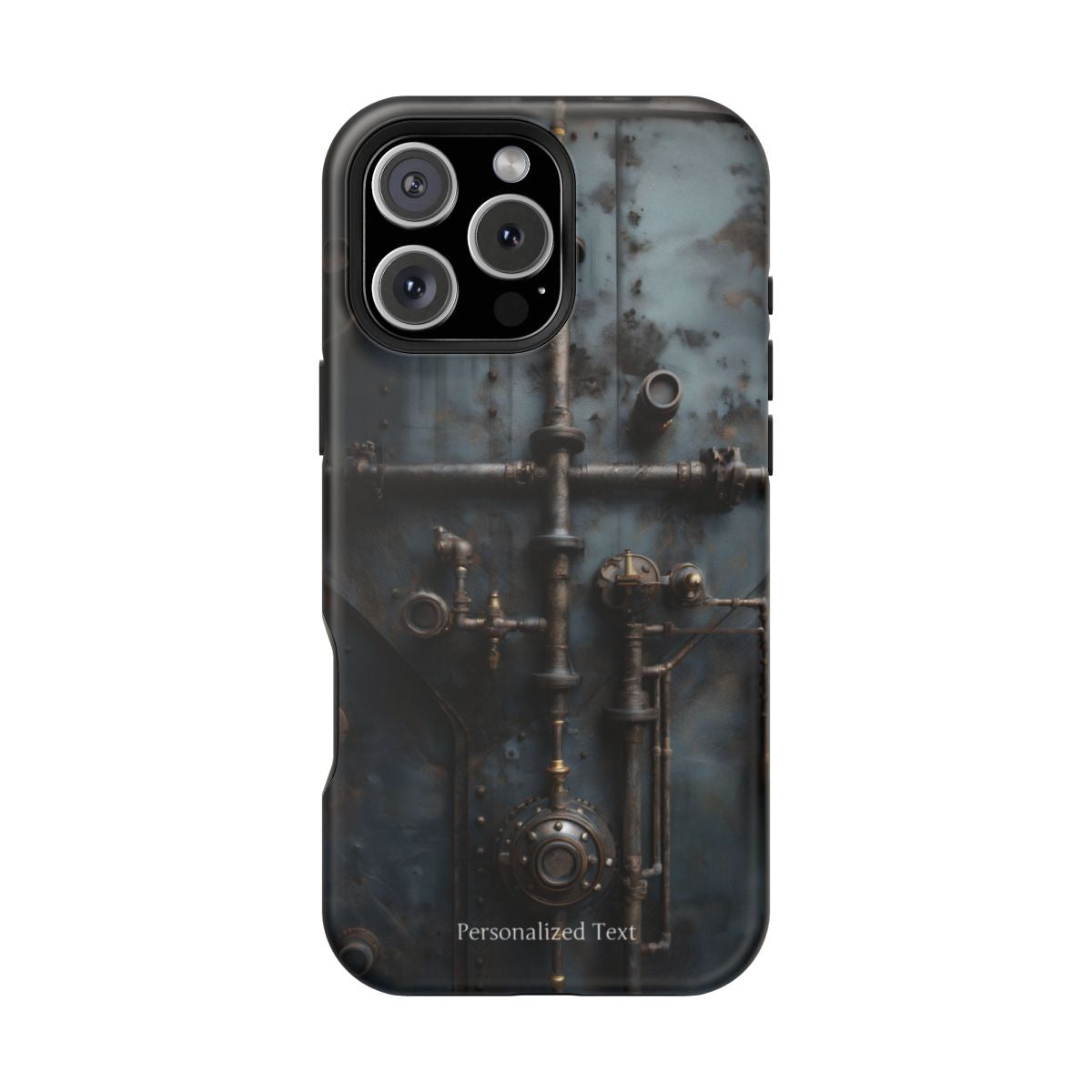 Personalized Steampunk Industrial Pipes Phone Case – Vintage Mechanical Machinery Cover for iPhone, Samsung Galaxy & Google Pixel