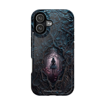 Personalized Dark Enchanted Forest Phone Case – Gothic Fairy Tale Portal Cover for iPhone, Samsung Galaxy & Google Pixel