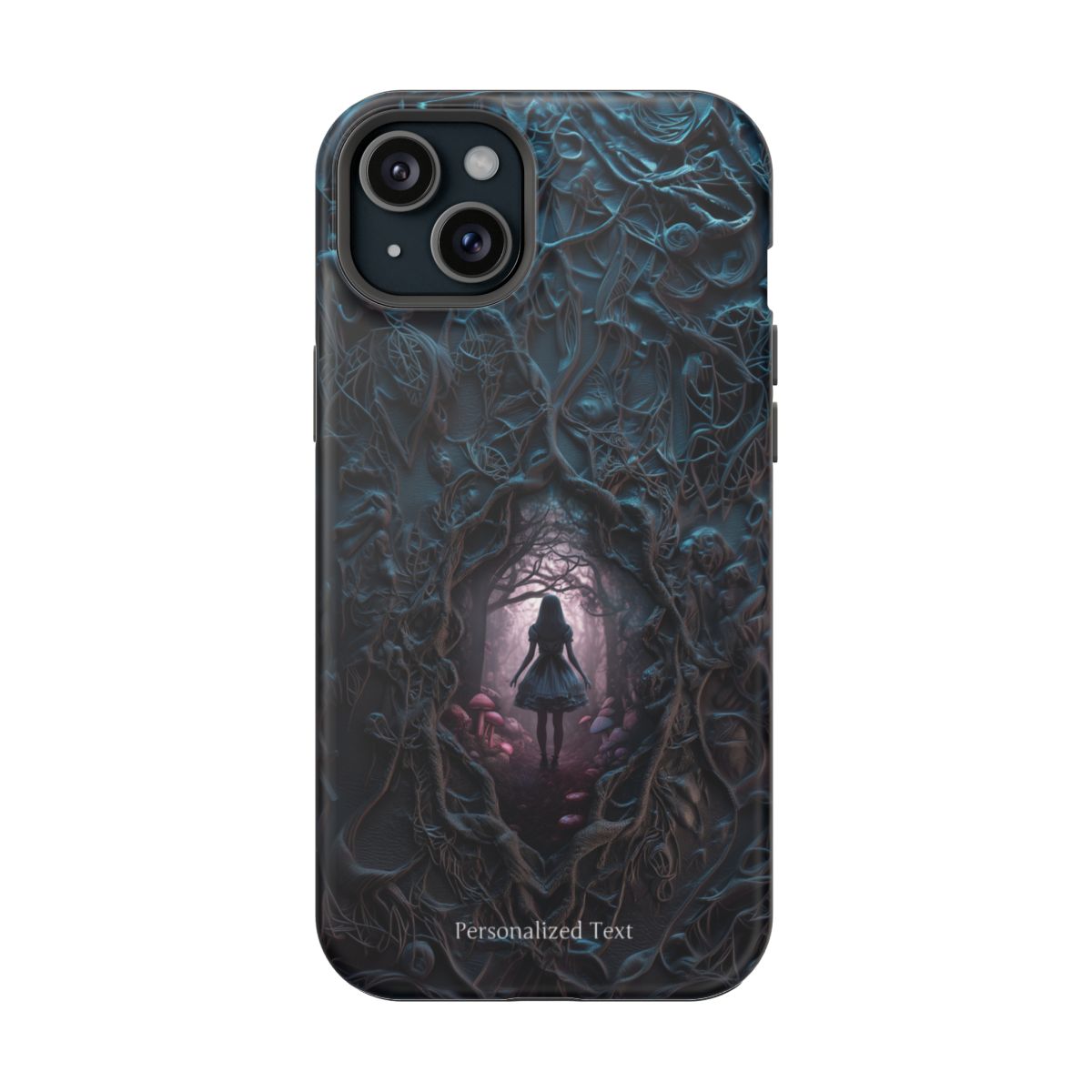 Personalized Dark Enchanted Forest Phone Case – Gothic Fairy Tale Portal Cover for iPhone, Samsung Galaxy & Google Pixel