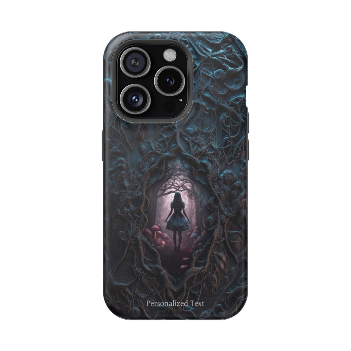 Personalized Dark Enchanted Forest Phone Case – Gothic Fairy Tale Portal Cover for iPhone, Samsung Galaxy & Google Pixel