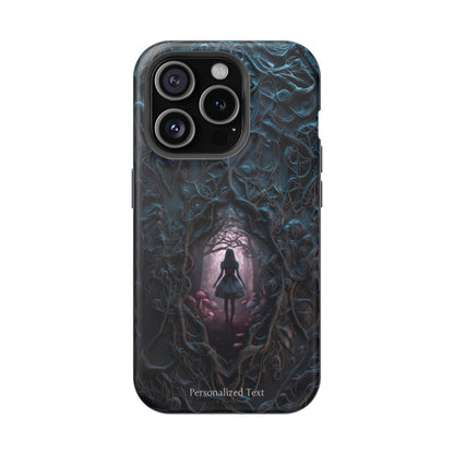 Personalized Dark Enchanted Forest Phone Case – Gothic Fairy Tale Portal Cover for iPhone, Samsung Galaxy & Google Pixel
