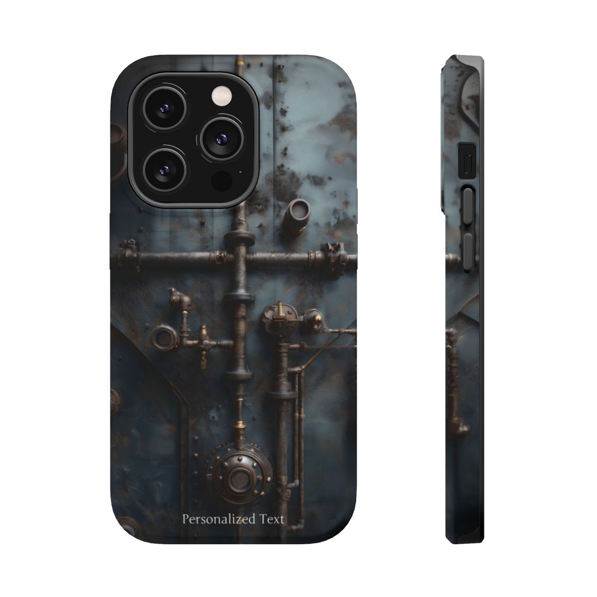 Personalized Steampunk Industrial Pipes Phone Case – Vintage Mechanical Machinery Cover for iPhone, Samsung Galaxy & Google Pixel