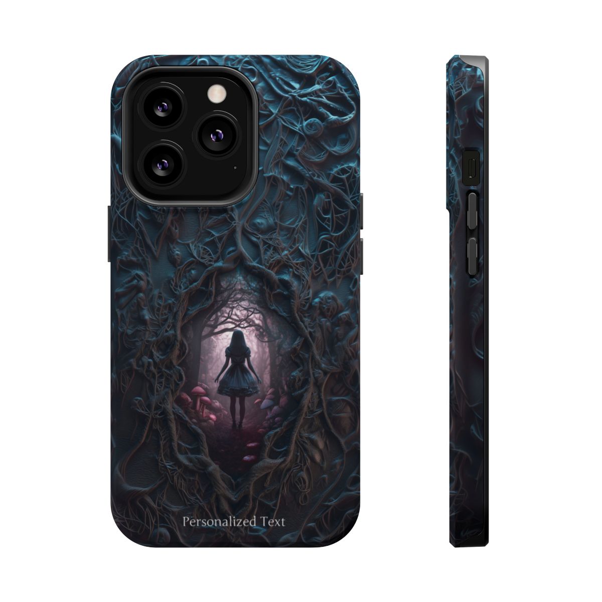 Personalized Dark Enchanted Forest Phone Case – Gothic Fairy Tale Portal Cover for iPhone, Samsung Galaxy & Google Pixel