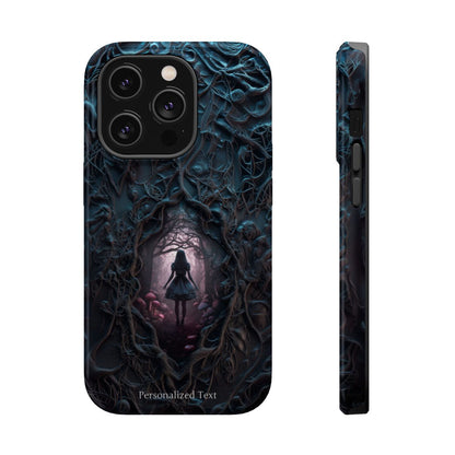 Personalized Dark Enchanted Forest Phone Case – Gothic Fairy Tale Portal Cover for iPhone, Samsung Galaxy & Google Pixel