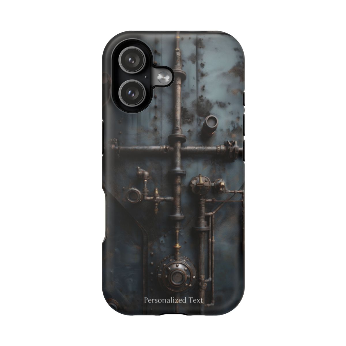 Personalized Steampunk Industrial Pipes Phone Case – Vintage Mechanical Machinery Cover for iPhone, Samsung Galaxy & Google Pixel