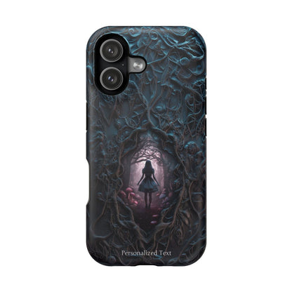 Personalized Dark Enchanted Forest Phone Case – Gothic Fairy Tale Portal Cover for iPhone, Samsung Galaxy & Google Pixel
