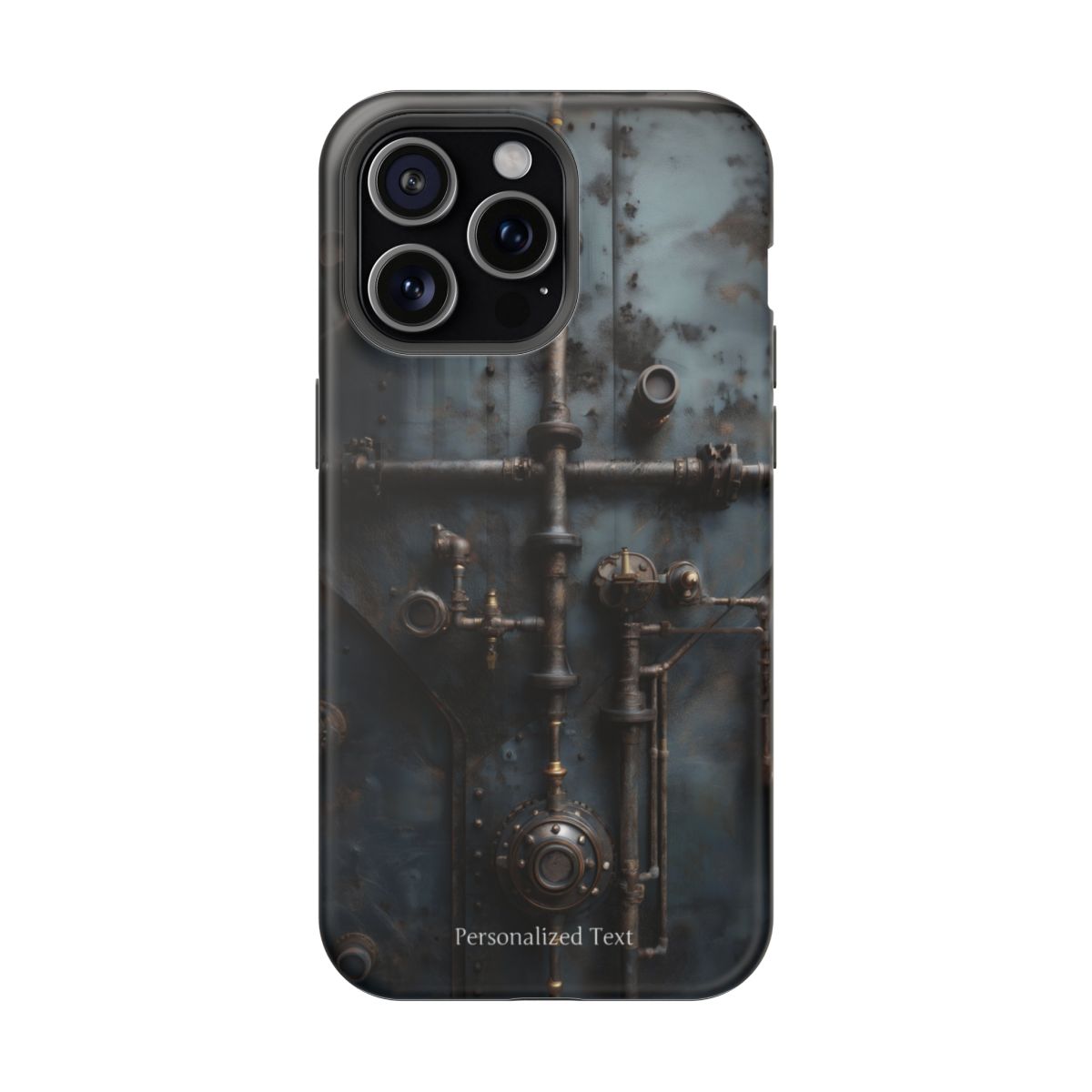 Personalized Steampunk Industrial Pipes Phone Case – Vintage Mechanical Machinery Cover for iPhone, Samsung Galaxy & Google Pixel