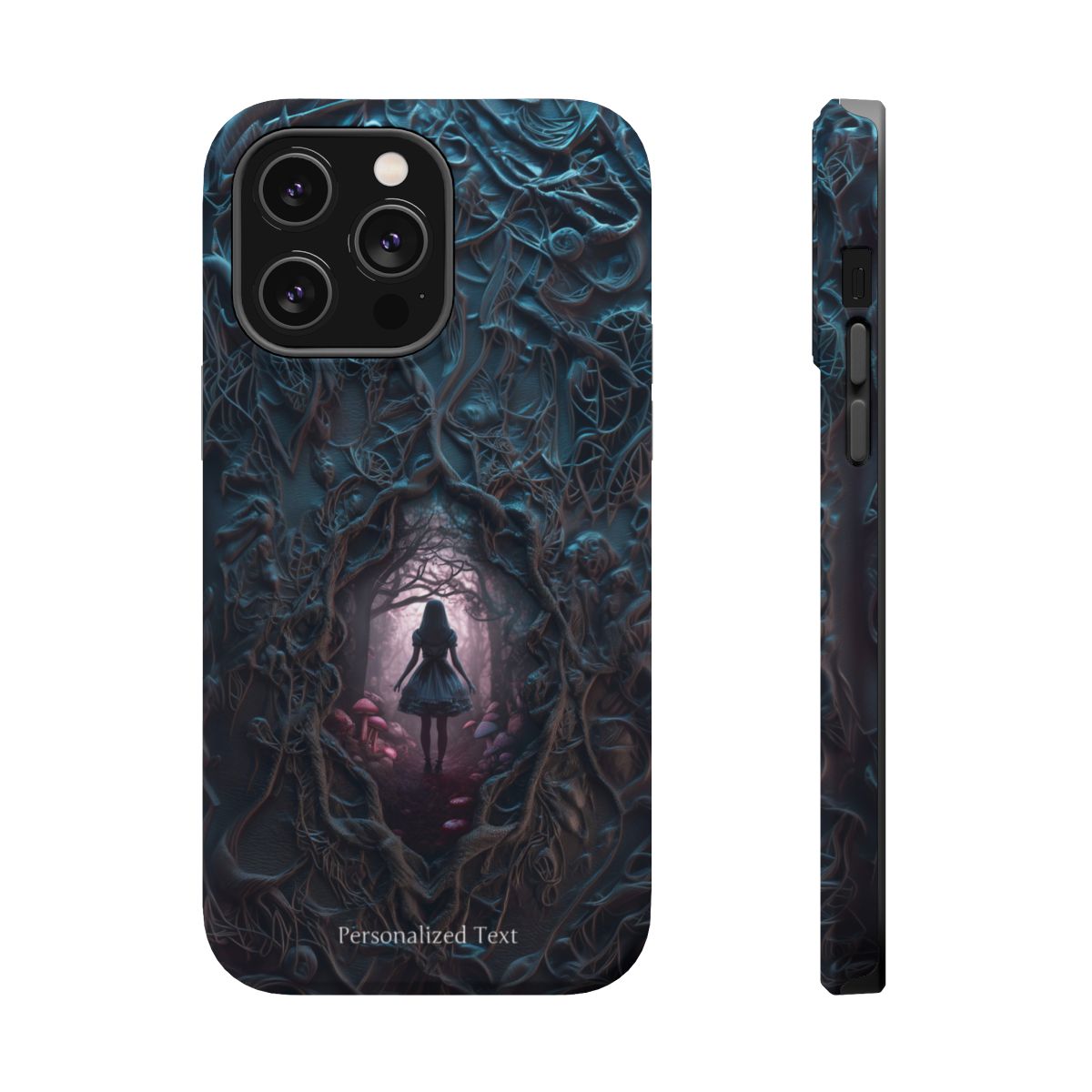 Personalized Dark Enchanted Forest Phone Case – Gothic Fairy Tale Portal Cover for iPhone, Samsung Galaxy & Google Pixel