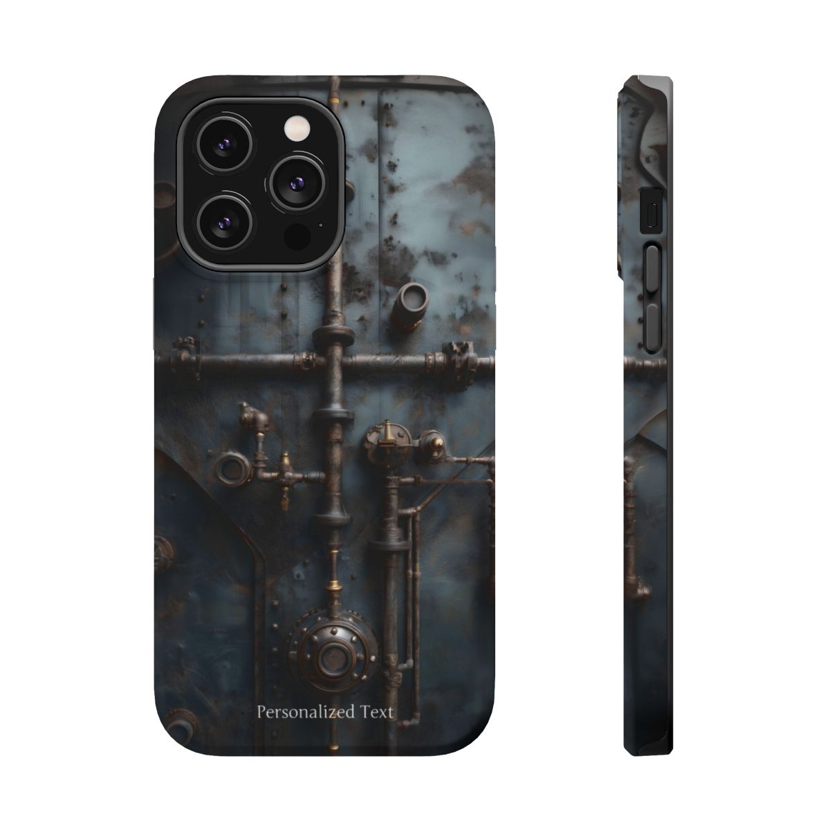Personalized Steampunk Industrial Pipes Phone Case – Vintage Mechanical Machinery Cover for iPhone, Samsung Galaxy & Google Pixel