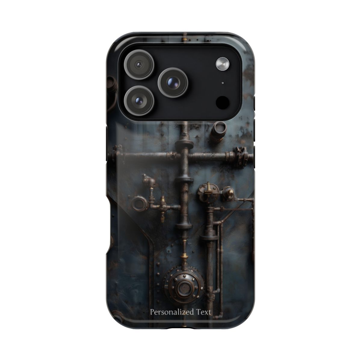 Personalized Steampunk Industrial Pipes Phone Case – Vintage Mechanical Machinery Cover for iPhone, Samsung Galaxy & Google Pixel