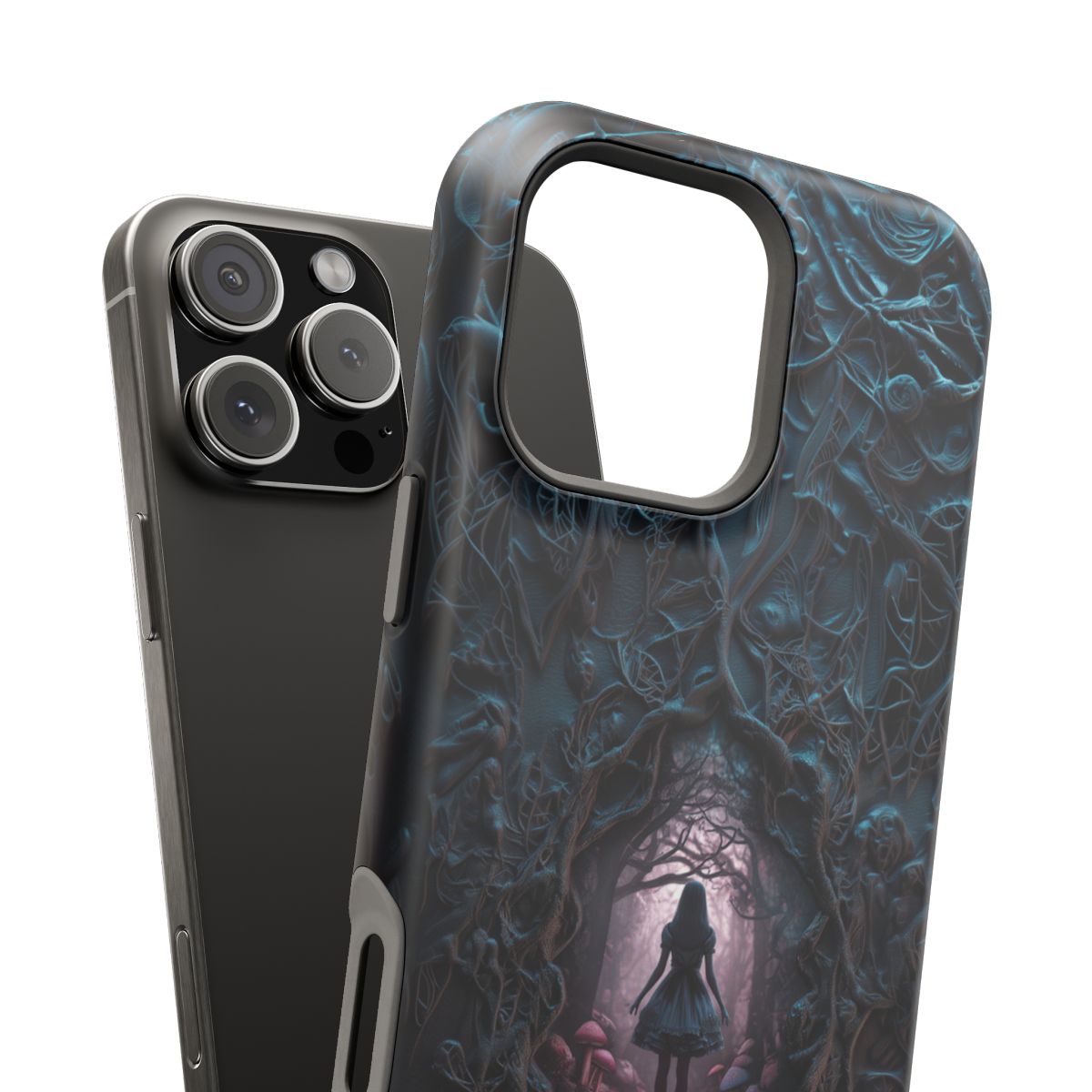 Personalized Dark Enchanted Forest Phone Case – Gothic Fairy Tale Portal Cover for iPhone, Samsung Galaxy & Google Pixel