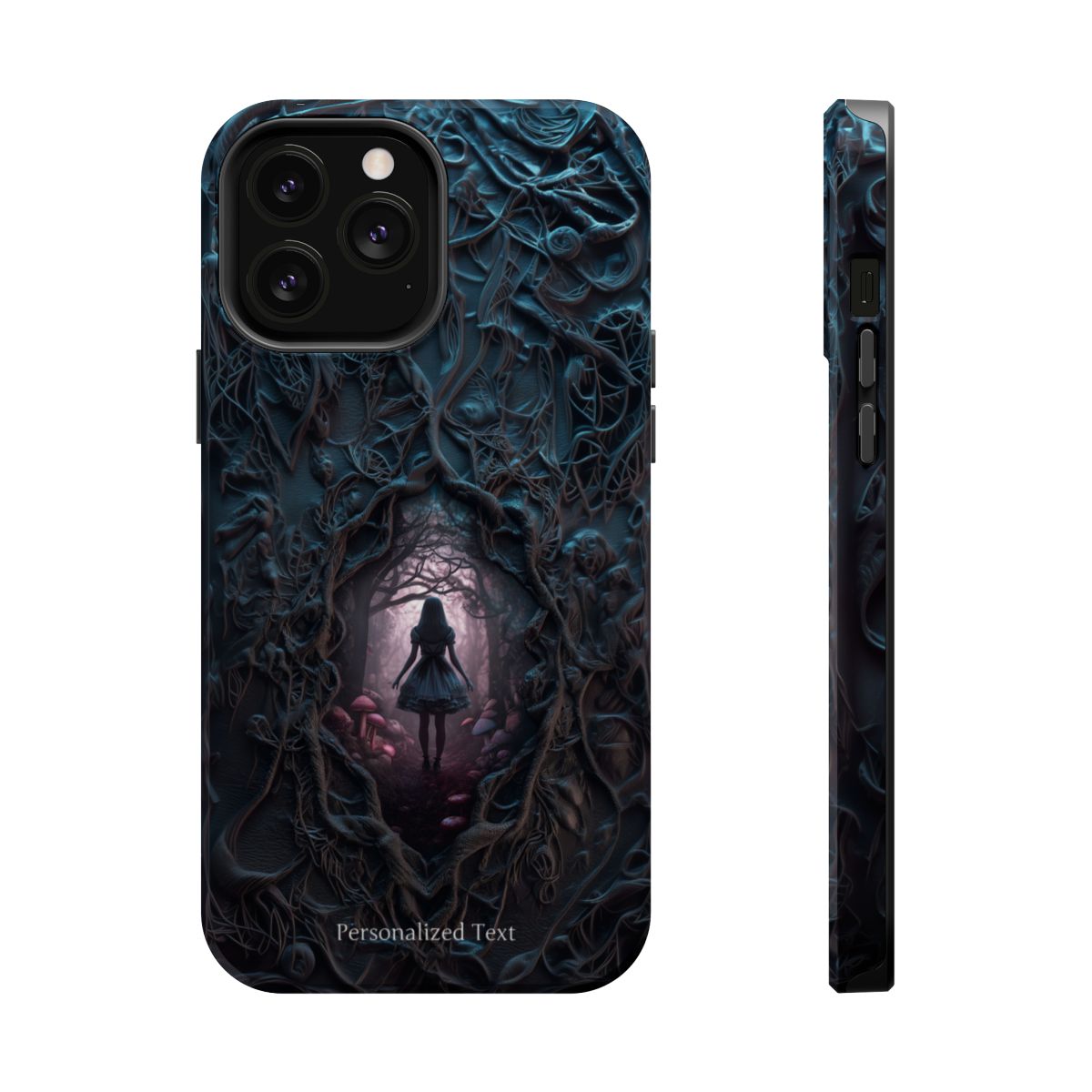 Personalized Dark Enchanted Forest Phone Case – Gothic Fairy Tale Portal Cover for iPhone, Samsung Galaxy & Google Pixel