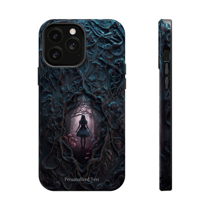 Personalized Dark Enchanted Forest Phone Case – Gothic Fairy Tale Portal Cover for iPhone, Samsung Galaxy & Google Pixel