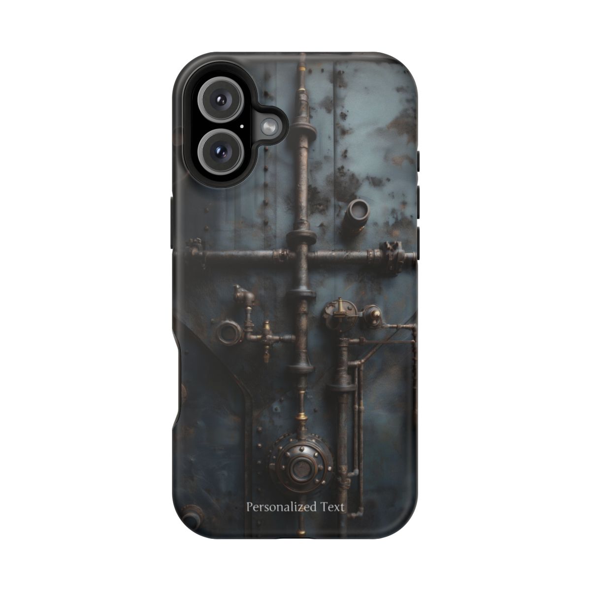 Personalized Steampunk Industrial Pipes Phone Case – Vintage Mechanical Machinery Cover for iPhone, Samsung Galaxy & Google Pixel