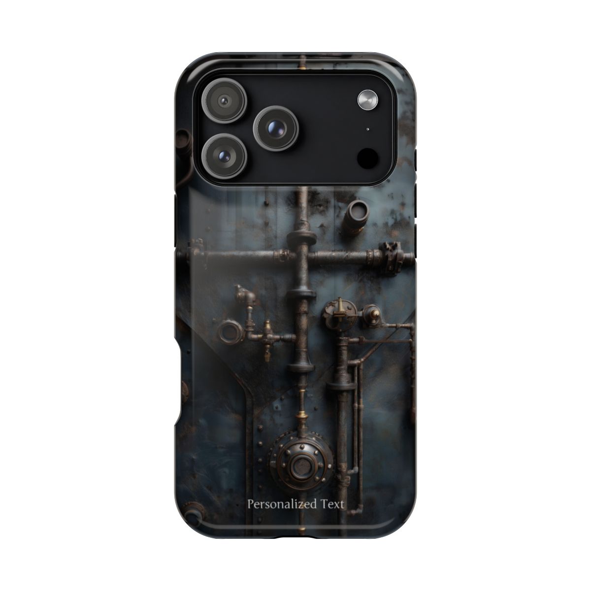 Personalized Steampunk Industrial Pipes Phone Case – Vintage Mechanical Machinery Cover for iPhone, Samsung Galaxy & Google Pixel