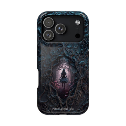 Personalized Dark Enchanted Forest Phone Case – Gothic Fairy Tale Portal Cover for iPhone, Samsung Galaxy & Google Pixel