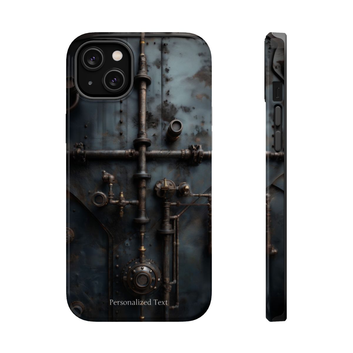 Personalized Steampunk Industrial Pipes Phone Case – Vintage Mechanical Machinery Cover for iPhone, Samsung Galaxy & Google Pixel