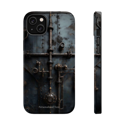 Personalized Steampunk Industrial Pipes Phone Case – Vintage Mechanical Machinery Cover for iPhone, Samsung Galaxy & Google Pixel