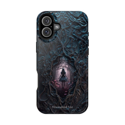 Personalized Dark Enchanted Forest Phone Case – Gothic Fairy Tale Portal Cover for iPhone, Samsung Galaxy & Google Pixel