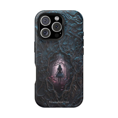 Personalized Dark Enchanted Forest Phone Case – Gothic Fairy Tale Portal Cover for iPhone, Samsung Galaxy & Google Pixel