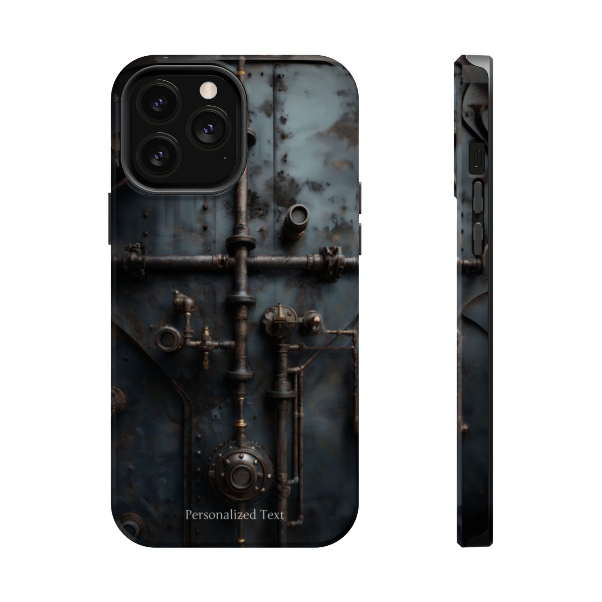 Personalized Steampunk Industrial Pipes Phone Case – Vintage Mechanical Machinery Cover for iPhone, Samsung Galaxy & Google Pixel